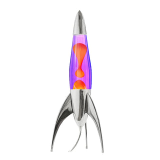 Lavalampa Telstar Silver Lila/Orange