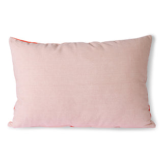 Kudde striped Velvet Röd/Rosa