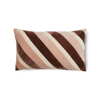 Kudde Striped Velvet Rose