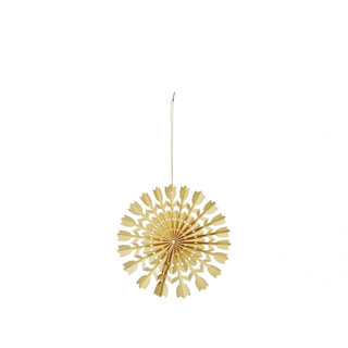 Decoration Tulip Rosette, Yellow 12cm