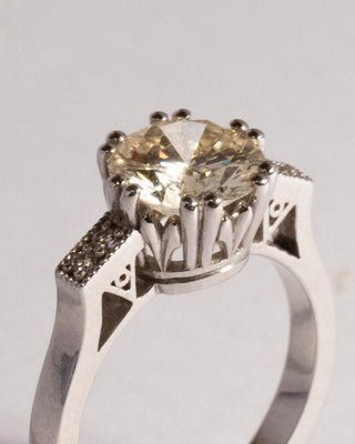 Diamantring Vittoria 2.00ct (Light Yellow/VVS2)