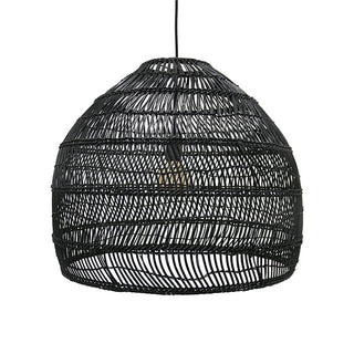 Pendant lamp Wicker ball black M