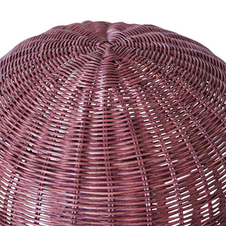 Bordslampa Rattan Burgundy