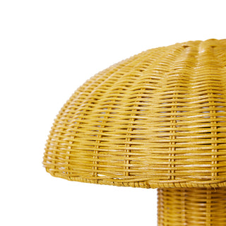 Bordslampa Rattan Mustard