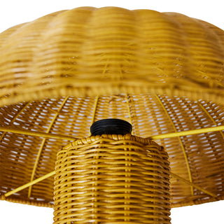 Bordslampa Rattan Mustard